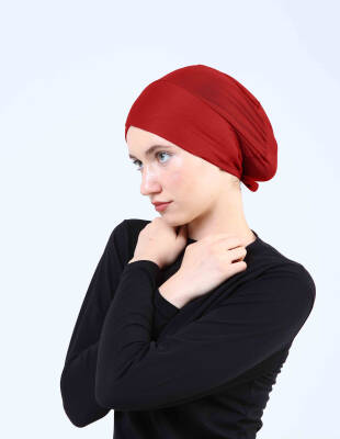 Hava Alan Tesettür Tüllü Çapraz Bone - 14