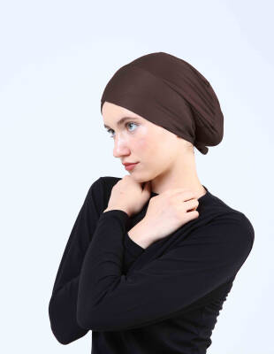 Hava Alan Tesettür Tüllü Çapraz Bone - 17