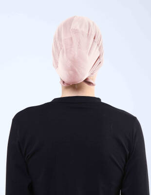 Hava Alan Tesettür Tüllü Çapraz Bone - 39