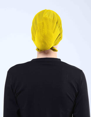 Hava Alan Tesettür Tüllü Çapraz Bone - 51