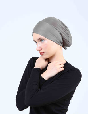 Hava Alan Tesettür Tüllü Çapraz Bone - 58