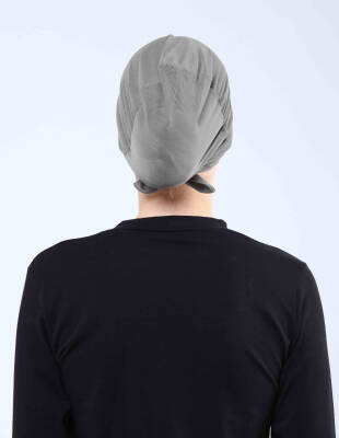 Hava Alan Tesettür Tüllü Çapraz Bone - 59