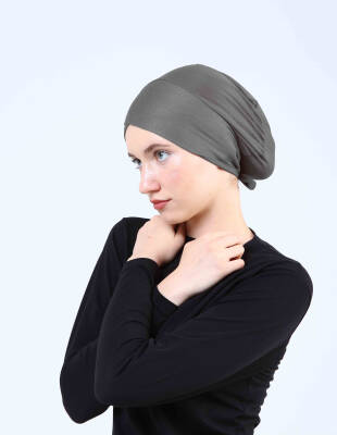 Hava Alan Tesettür Tüllü Çapraz Bone - 61