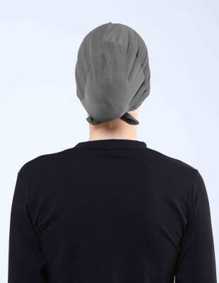 Hava Alan Tesettür Tüllü Çapraz Bone - 62