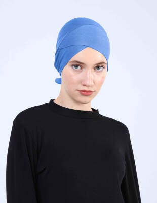 Hava Alan Tesettür Tüllü Çapraz Bone - 69