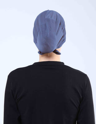 Hava Alan Tesettür Tüllü Çapraz Bone - 71