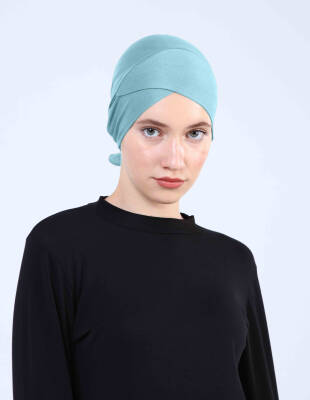 Hava Alan Tesettür Tüllü Çapraz Bone - 75