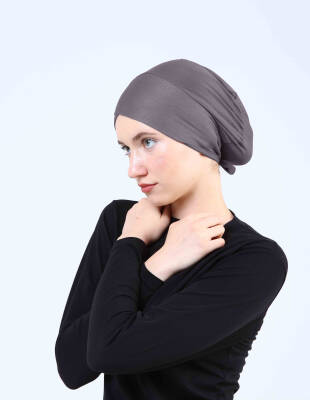 Hava Alan Tesettür Tüllü Çapraz Bone - 76