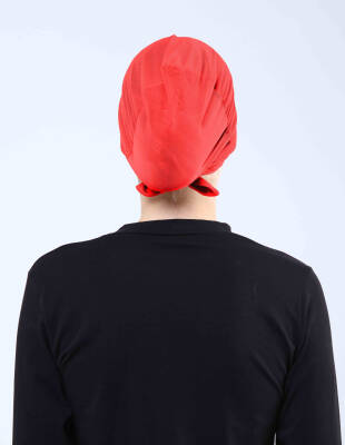 Hava Alan Tesettür Tüllü Çapraz Bone - 86