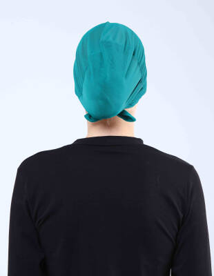 Hava Alan Tesettür Tüllü Çapraz Bone - 89