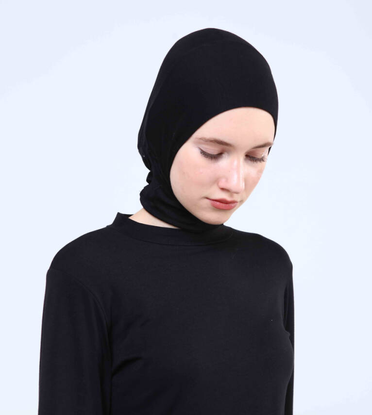 Hazır Tesettür Bone Yarım Boyunluklu - 3