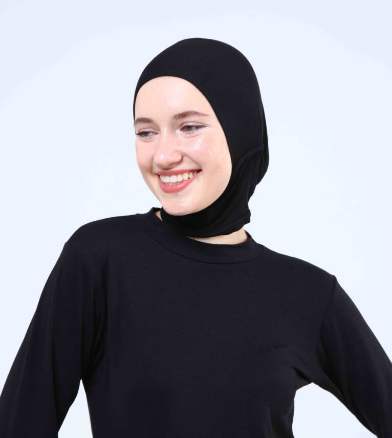 Hazır Tesettür Bone Yarım Boyunluklu - 4