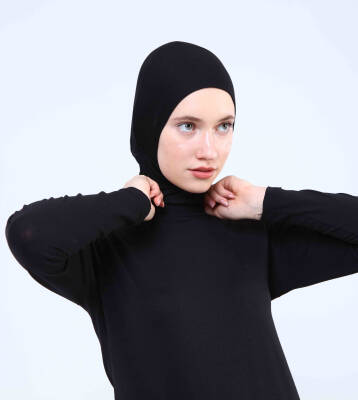 Hazır Tesettür Bone Yarım Boyunluklu - 6