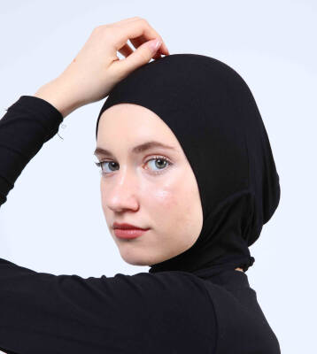 Hazır Tesettür Bone Yarım Boyunluklu - 8