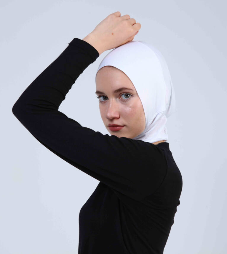 Hazır Tesettür Bone Yarım Boyunluklu - 17