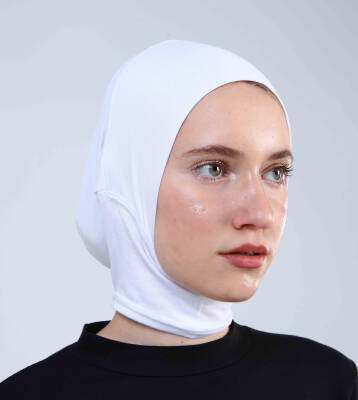 Hazır Tesettür Bone Yarım Boyunluklu - 19