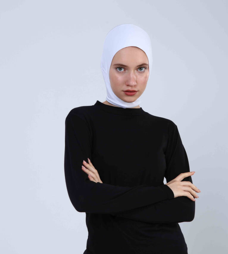 Hazır Tesettür Bone Yarım Boyunluklu - 20