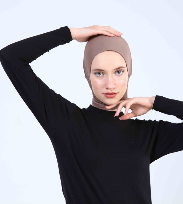 Hazır Tesettür Bone Yarım Boyunluklu - 34