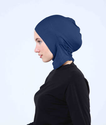 Hazır Tesettür Çapraz Bone Yarım Boyunluklu - 23