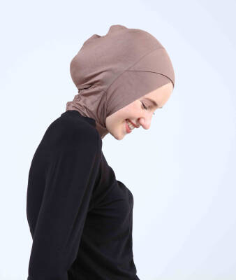 Hazır Tesettür Çapraz Bone Yarım Boyunluklu - 32
