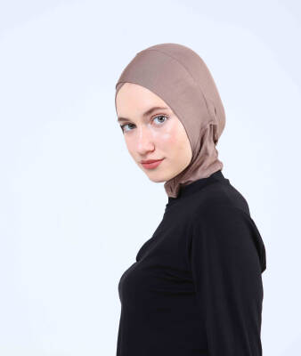 Hazır Tesettür Çapraz Bone Yarım Boyunluklu - 35