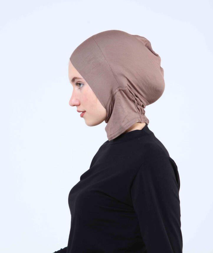 Hazır Tesettür Çapraz Bone Yarım Boyunluklu - 36