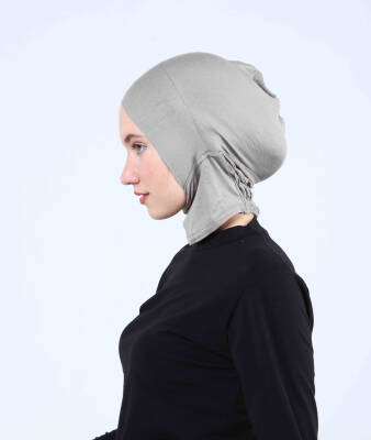 Hazır Tesettür Çapraz Bone Yarım Boyunluklu - 53