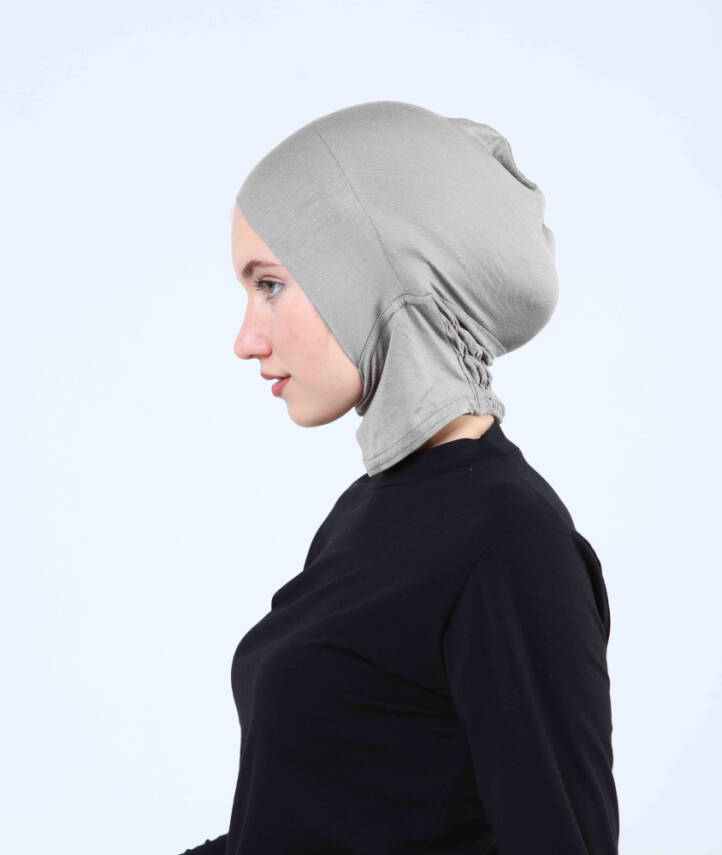 Hazır Tesettür Çapraz Bone Yarım Boyunluklu - 53