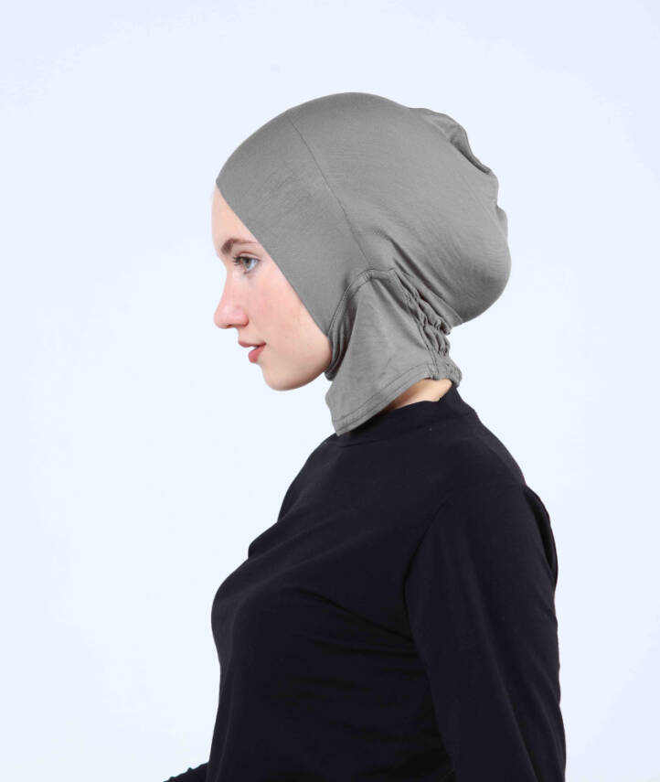 Hazır Tesettür Çapraz Bone Yarım Boyunluklu - 57