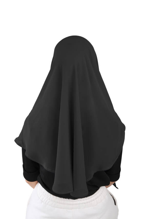 Hijablı Şifon Oval Hazır Eşarp - 4