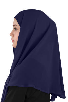 Hijablı Şifon Oval Hazır Eşarp - 13