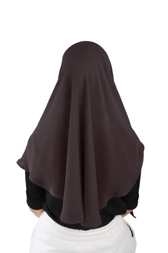 Hijablı Şifon Oval Hazır Eşarp - 24