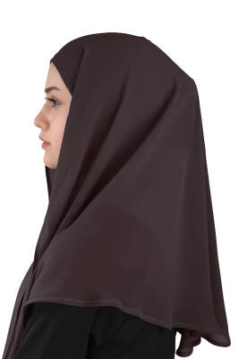 Hijablı Şifon Oval Hazır Eşarp - 25