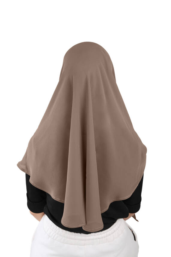 Hijablı Şifon Oval Hazır Eşarp - 28