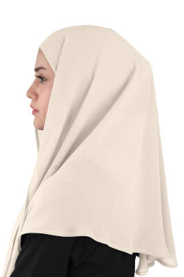 Hijablı Şifon Oval Hazır Eşarp - 33
