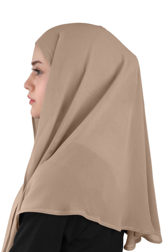 Hijablı Şifon Oval Hazır Eşarp - 39