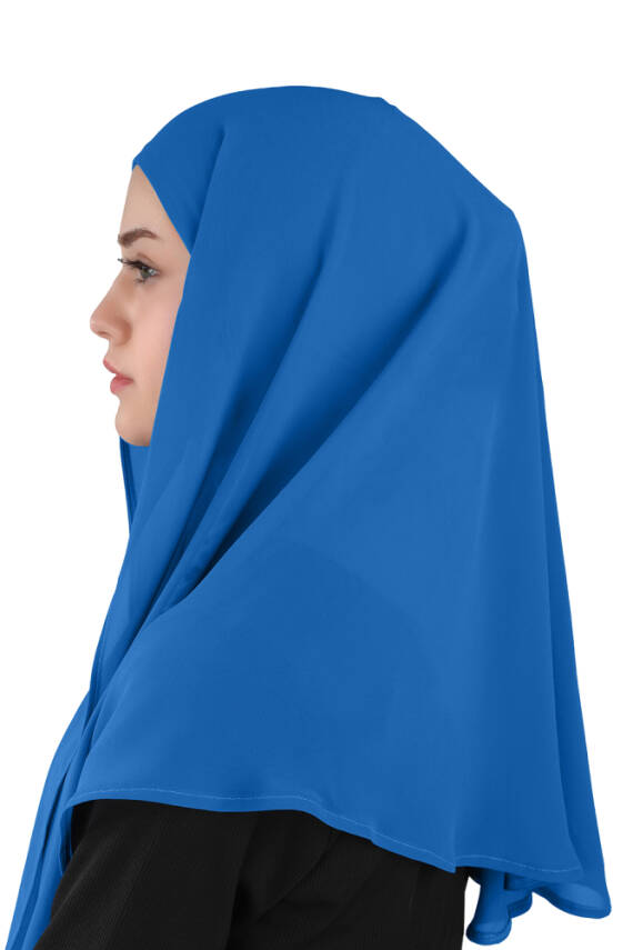 Hijablı Şifon Oval Hazır Eşarp - 44