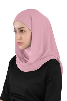 Hijablı Şifon Oval Hazır Eşarp - 54