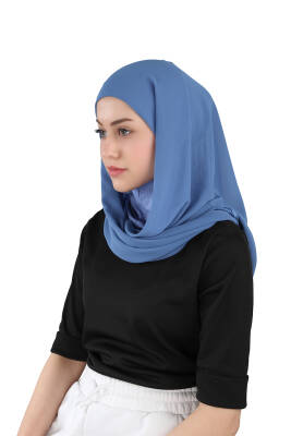 Hijablı Şifon Oval Hazır Eşarp - 62