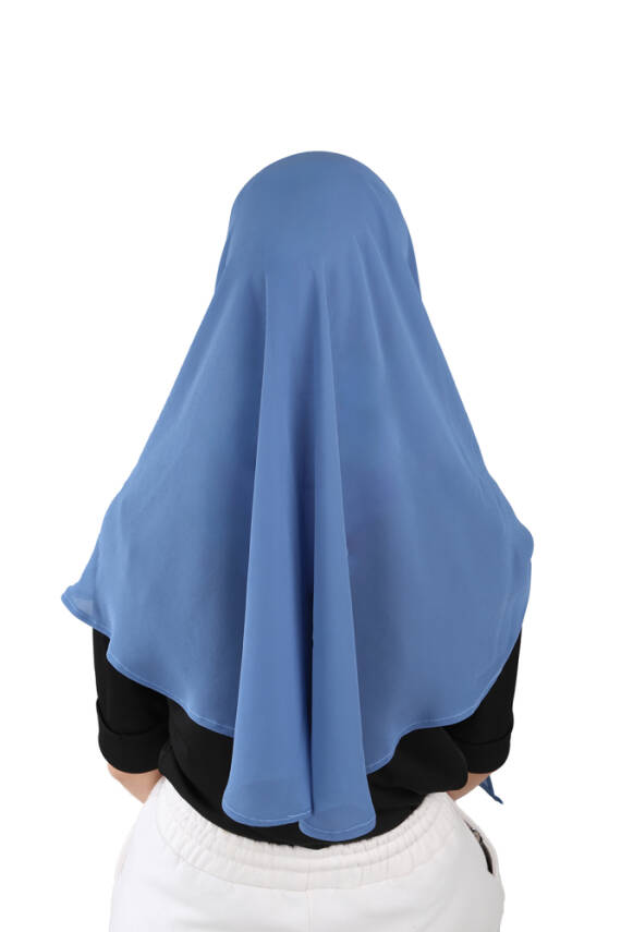 Hijablı Şifon Oval Hazır Eşarp - 63