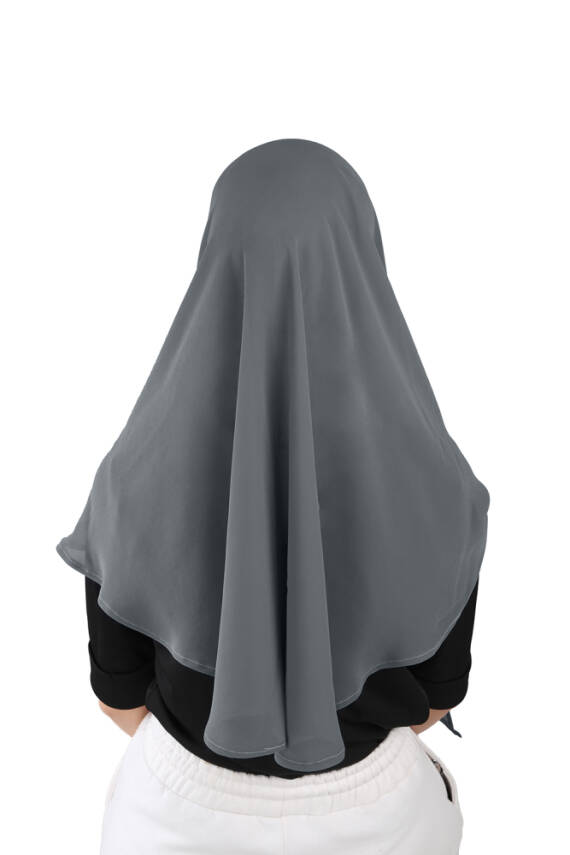 Hijablı Şifon Oval Hazır Eşarp - 67