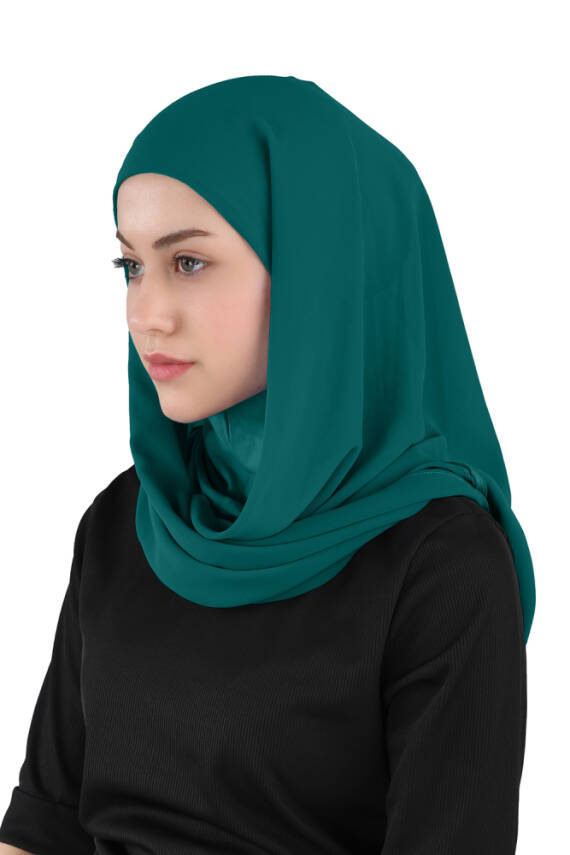 Hijablı Şifon Oval Hazır Eşarp - 70