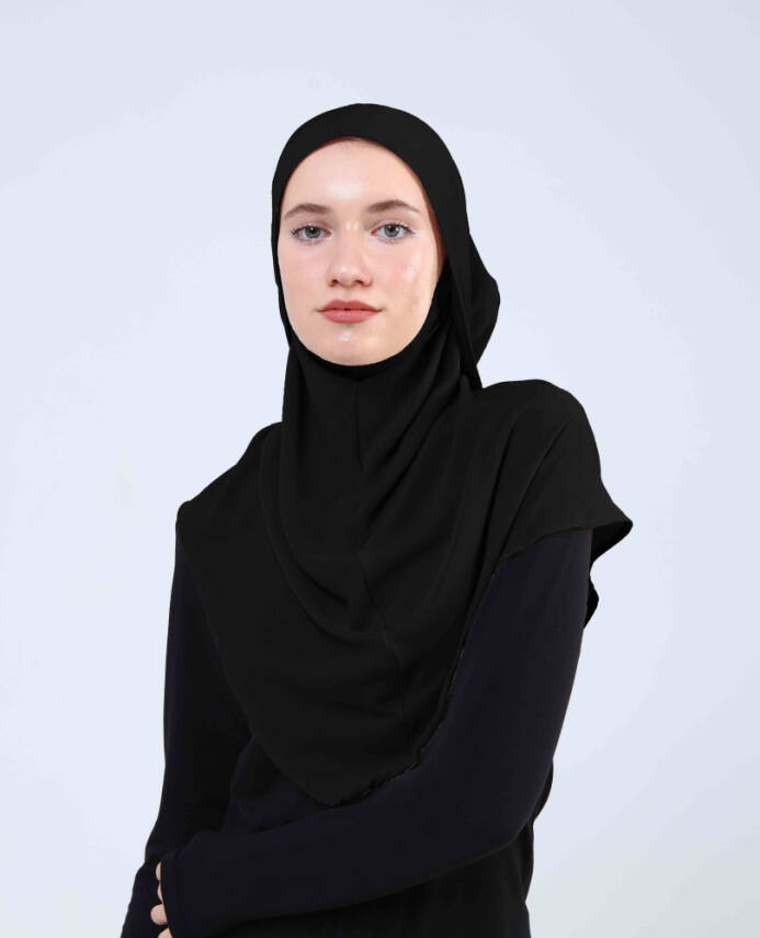 Krep Bağlamalı Kemerli Türban - 2