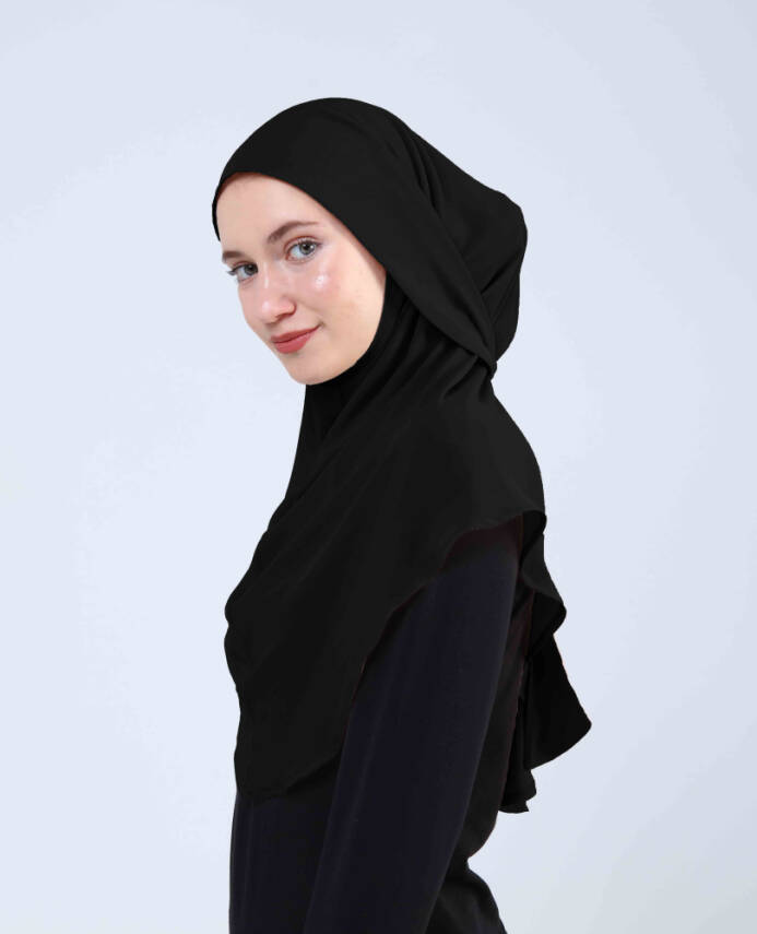 Krep Bağlamalı Kemerli Türban - 3