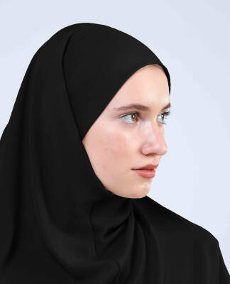 Krep Bağlamalı Kemerli Türban - 9