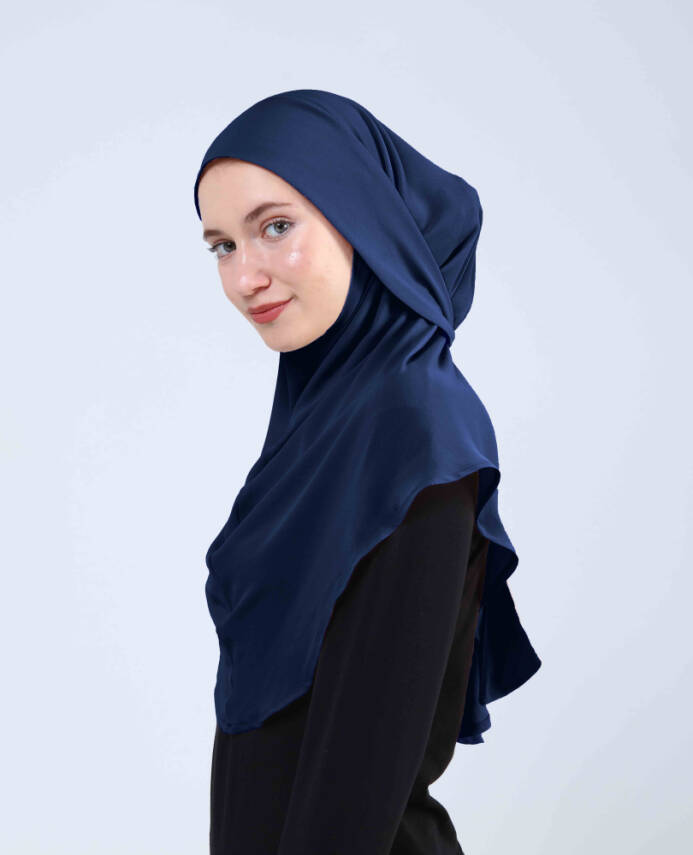 Krep Bağlamalı Kemerli Türban - 12