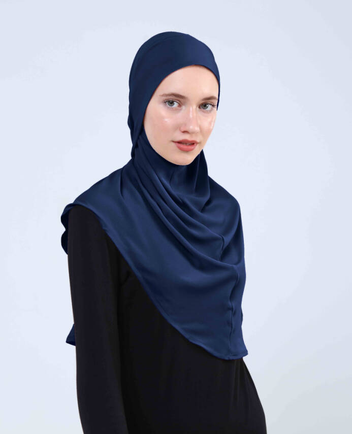 Krep Bağlamalı Kemerli Türban - 19