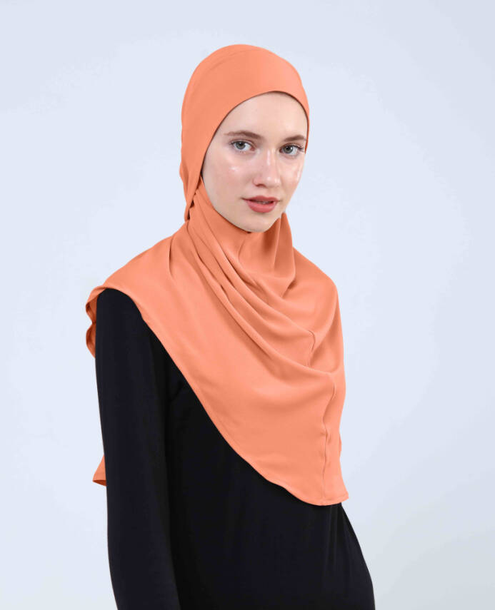 Krep Bağlamalı Kemerli Türban - 84