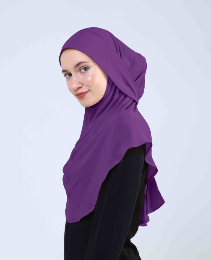 Krep Bağlamalı Kemerli Türban - 93