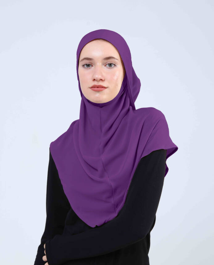 Krep Bağlamalı Kemerli Türban - 100